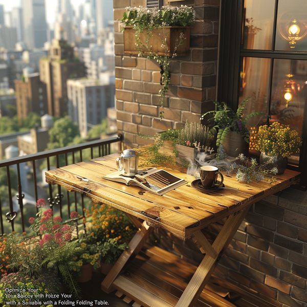 Optimisez votre balcon avec une table pliante adaptée