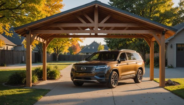 Un carport en bois : l'allié idéal de vos véhicules