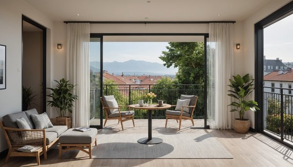 Améliorez votre balcon avec une porte coulissante élégante